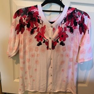 New York & Company floral cardigan
